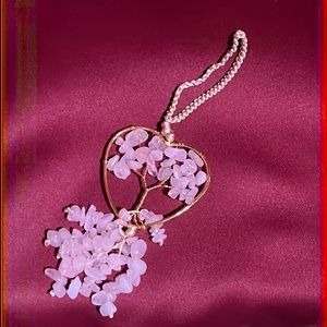 Rose Quartz Tree of Life Charm